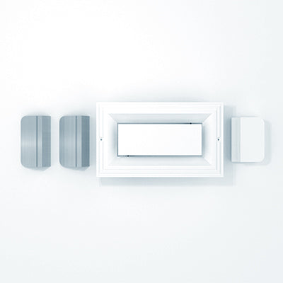 Rectangle Frameless Retrofit for 10" x 6" Frameless Mud-in Air Conditioning Vent Cover Diffuser Register for Drywall