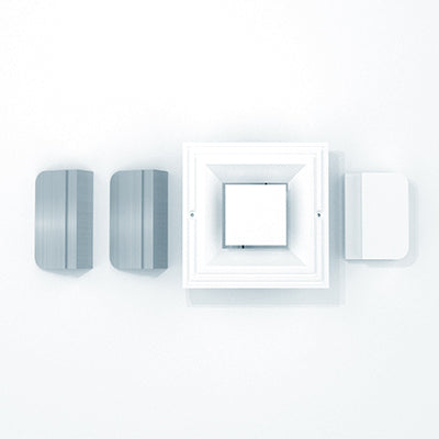 Square Frameless Retrofit for 6" x 6" Frameless Mud-in Air Conditioning Vent Cover Diffuser Register for Drywall