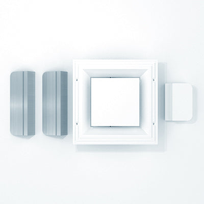 Square Frameless Retrofit for 8" x 8" Frameless Mud-in Air Conditioning Vent Cover Diffuser Register for Drywall