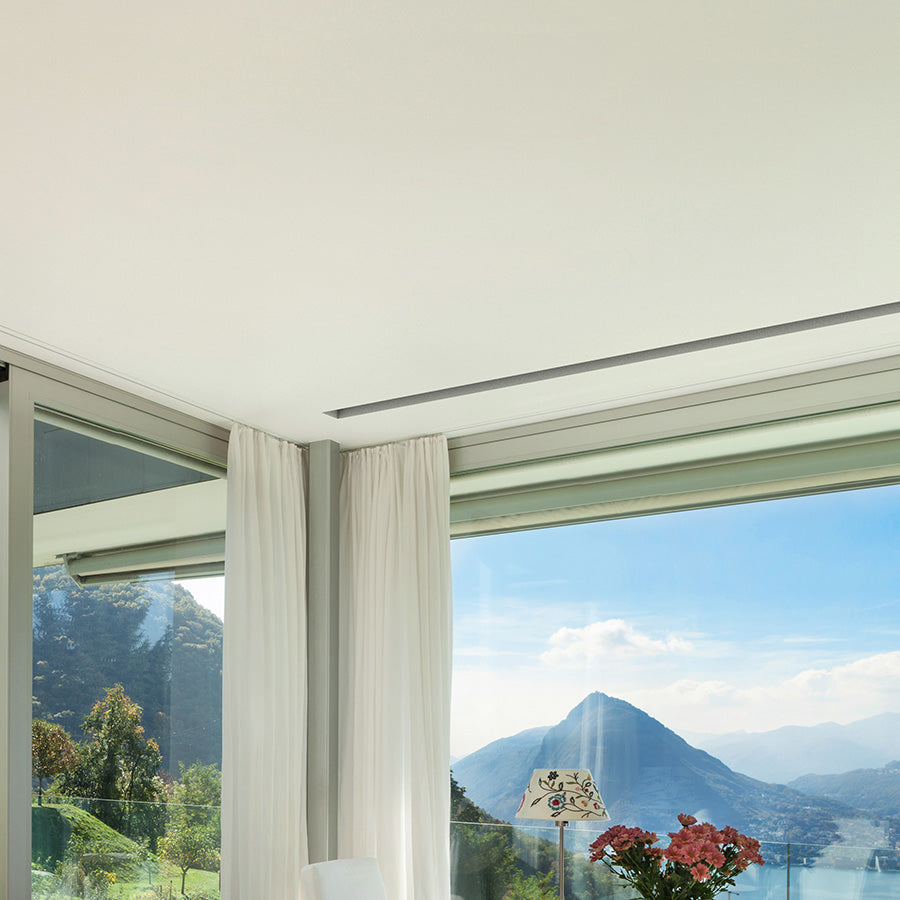 Linear Kit - 48" Length Diffuser + Plenum Box Frameless Mud-in Air Conditioning Vent Cover Diffuser Register for Drywall