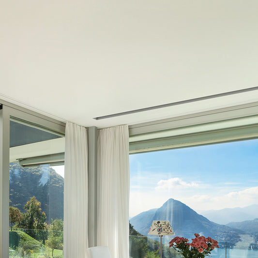 Linear Kit - 48" Length Diffuser + Plenum Box Frameless Mud-in Air Conditioning Vent Cover Diffuser Register for Drywall