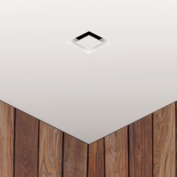 Square Frameless Retrofit for 6" x 6" Frameless Mud-in Air Conditioning Vent Cover Diffuser Register for Drywall